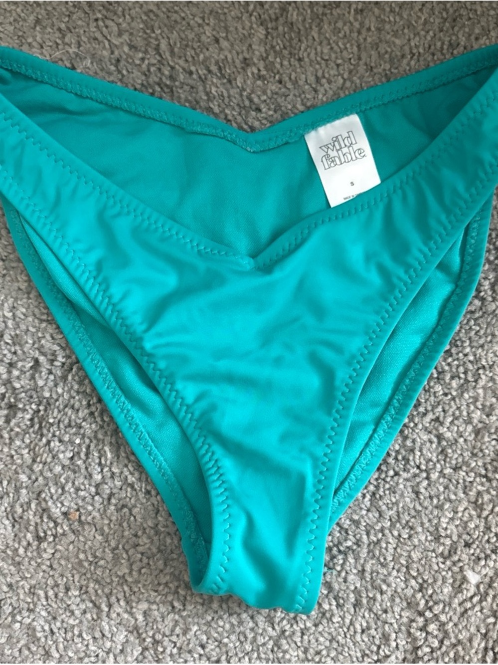 wild fable Teal V-Front Bikini Bottom